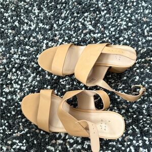 A New Day Beige Strappy Sandals